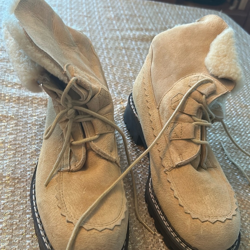 Shearling lined boots